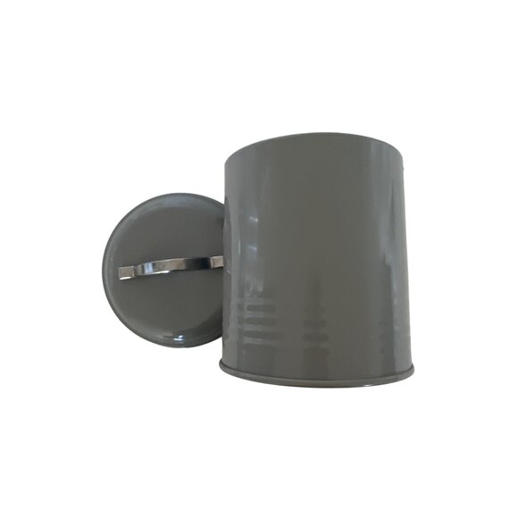 Gray Metal Coffee Storage Canister With Lid & Handle - Picture 8 of 8